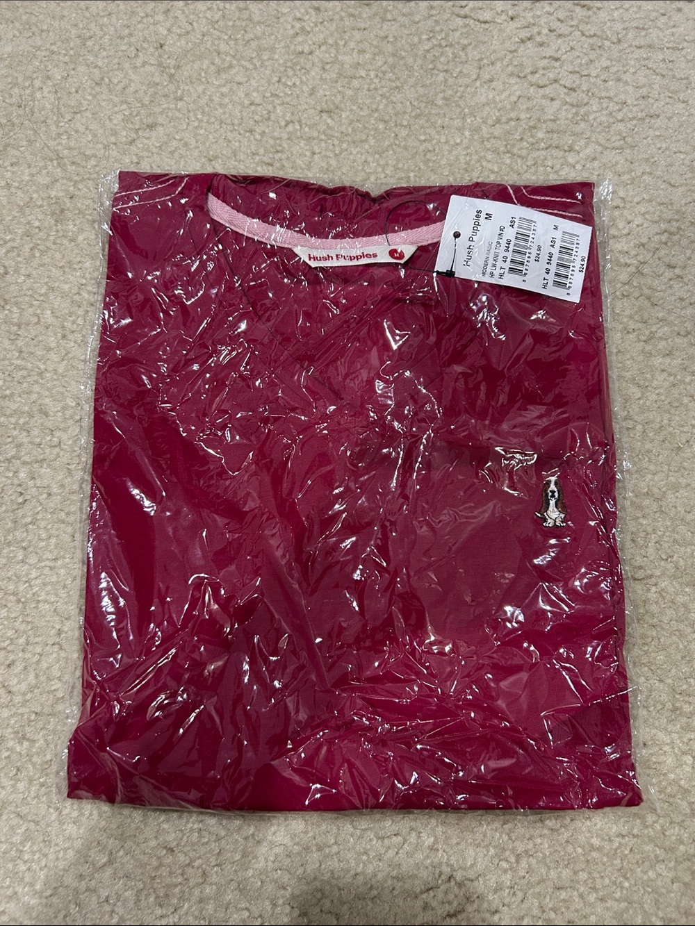 NWT Hush Puppies Embroidered Tee